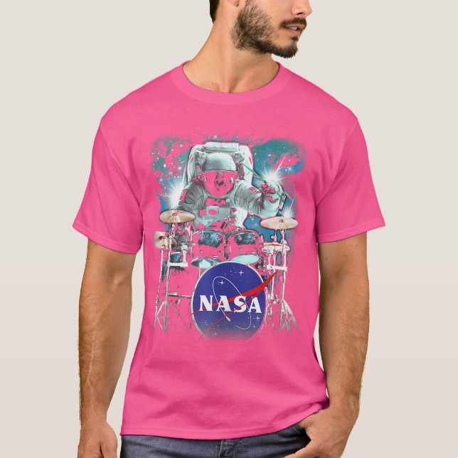 T-shirt Poster solo de l'astronaute Galactic Drum (Devant)