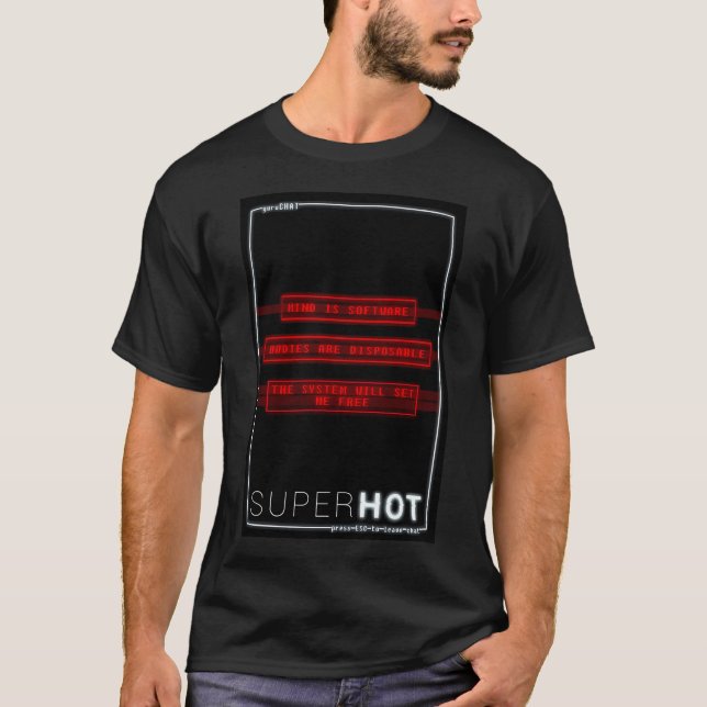 T-shirt Poster Superhot 2 (Devant)