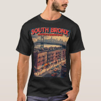 Poster touristique South Bronx - Retro Parody Trav