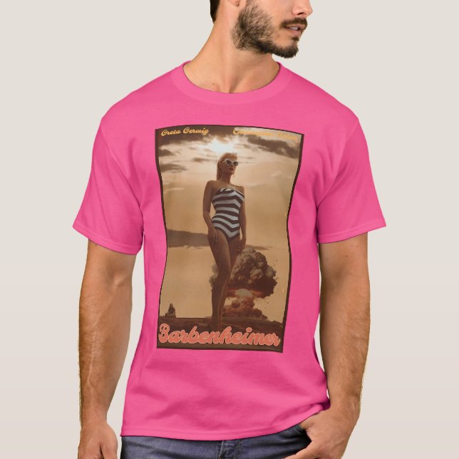 T-shirt Poster vintage Barbenheimer (Devant)