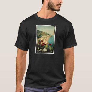 T-shirt Poster vintage d'Amalfi, Italie