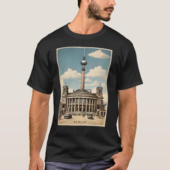 T-shirt Poster vintage de Berlin (Devant)
