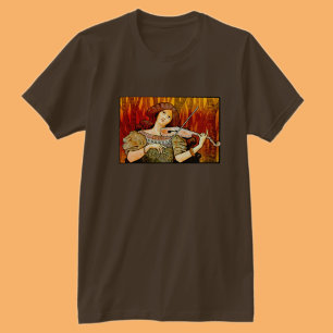 T-shirt Poster vintage de violon de musique Lecons