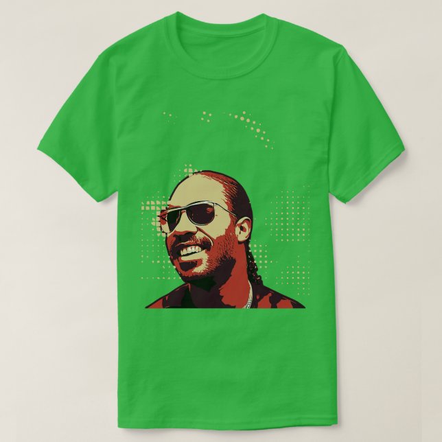 T-shirt Poster vintage Stevie Wonder (Design devant)