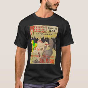 T-shirt Poster vintage Toulouse Lautrec Rétro T Chemise