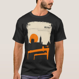 T-shirt Poster Vintage voyage Belfast Northen Irlande