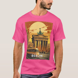 T-shirt Poster Vintage voyage - Berlin Allemagne