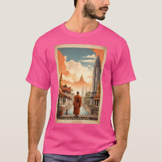 T-shirt Poster Vintage voyage de Bangkok Chronicles