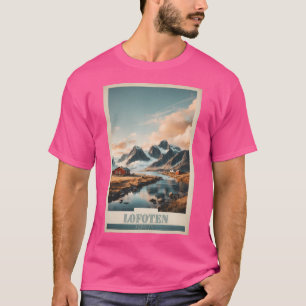 T-shirt Poster Vintage voyage De La Sérénité Arctique De L