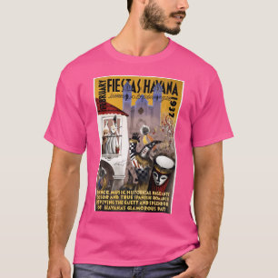 T-shirt Poster Vintage voyage Havana Cuba