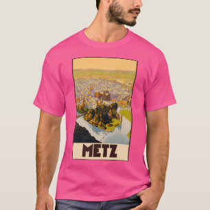 T-shirt Poster Vintage voyage Metz France