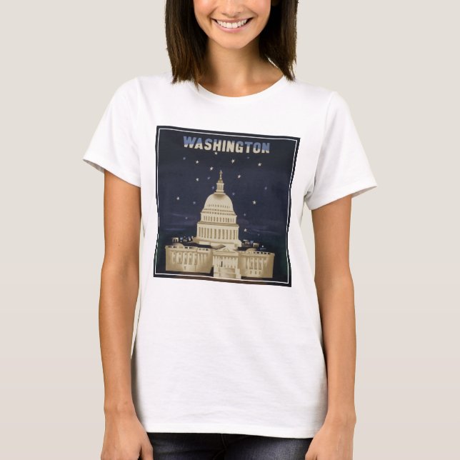 T-shirt Poster Vintage voyage pour American Airlines (Devant)