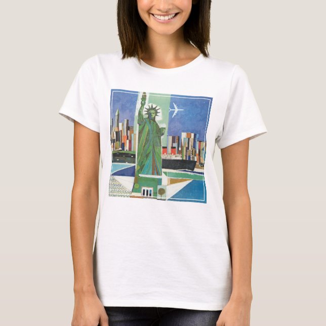 T-shirt Poster Vintage voyage pour American Airlines (Devant)