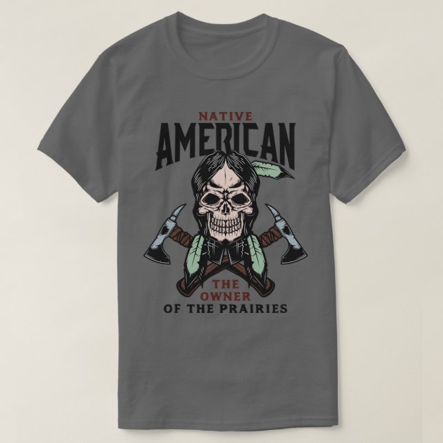 T-shirt postersnativeamericans pour l'article blanc (Design devant)