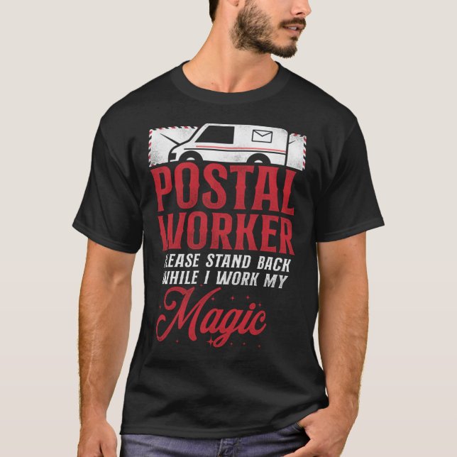T-shirt Postman Mailman Postal Worker S'Il Vous Plaît Reve (Devant)