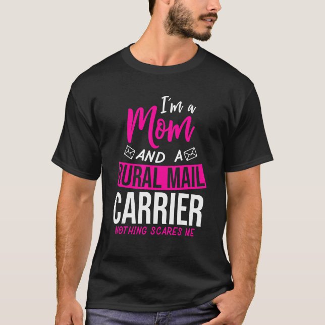 T-shirt Postman Mom Postal Worker Wife  Mail Carrier Mothe (Devant)