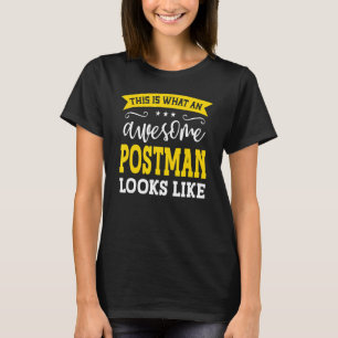 T-shirt Postman Titre de l'emploi Employé Drôle Travailleu
