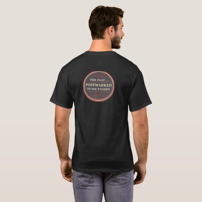 T-shirt Postmarked & Tipsy (Dos entier)