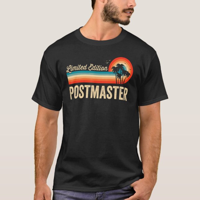 T-shirt Postmaster Anniversaire Rétro Hommes Vintages Femm (Devant)