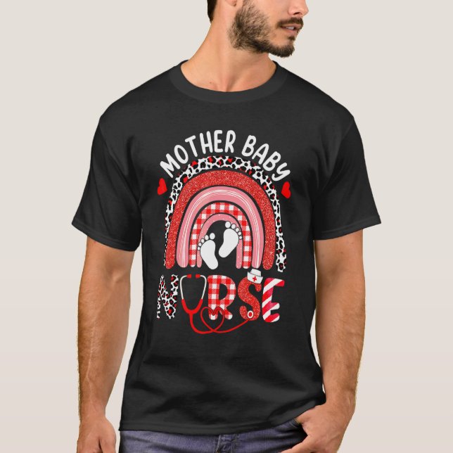 T-shirt Postpartum Mère Bébé Infirmière Infirmière Stethos (Devant)