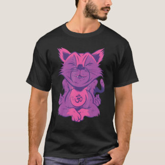 T-shirt Posture de chat Exercice Om Position de méditation