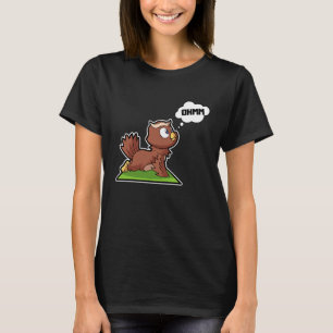 T-shirt Postures de yoga Owl Owl Sport Gymnastique Ohmmm B