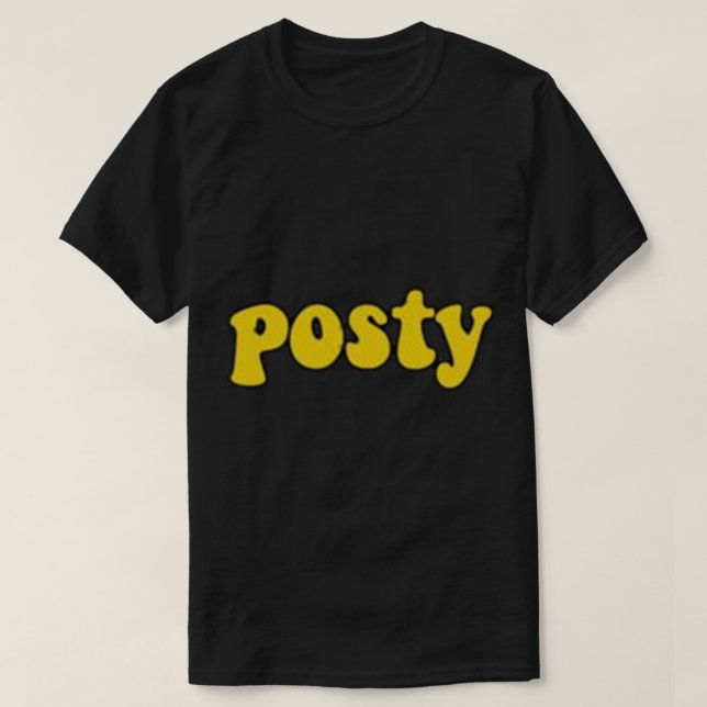 T-shirt POSTY - POST MALONE Sticker (Design devant)