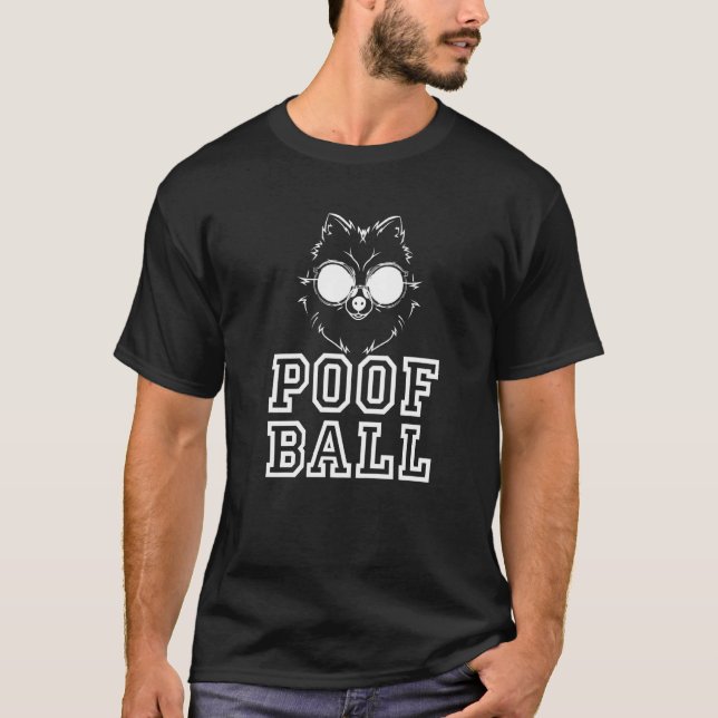 T-shirt Pot Ball Pomeranian Pommy Pom allemand Spitz Polog (Devant)