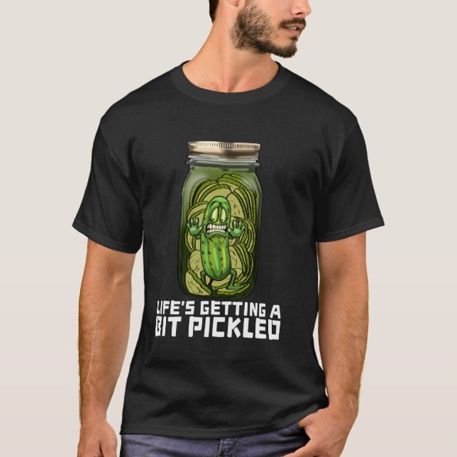 T-shirt Pot de cornichon drôle Tranches de cornichon effra (Devant)