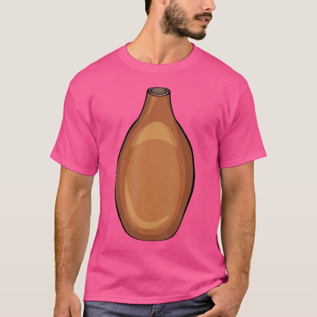 T-shirt Pot de fleurs Vase Poterie Four Argile Vaisselle C (Devant)