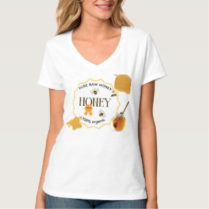 T-shirt Pot de miel abeille miel ruches Apiary