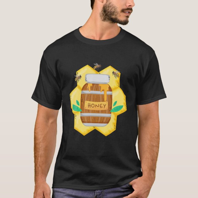 T-shirt Pot De Miel Avec Abeilles De Miel Sweet Costume Su (Devant)