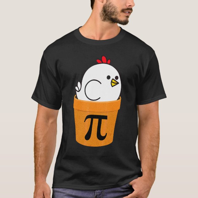 T-shirt Pot de poulet Pi Fantastique journée des maths (Devant)