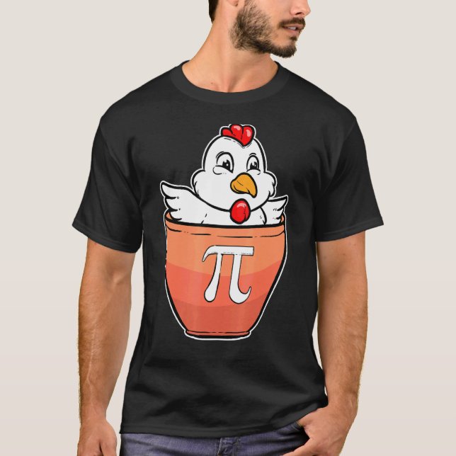 T-shirt Pot de poulet Pi Math (Devant)