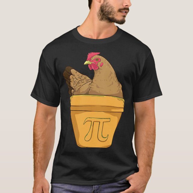 T-shirt Pot de poulet Pi Math Pi Day (Devant)