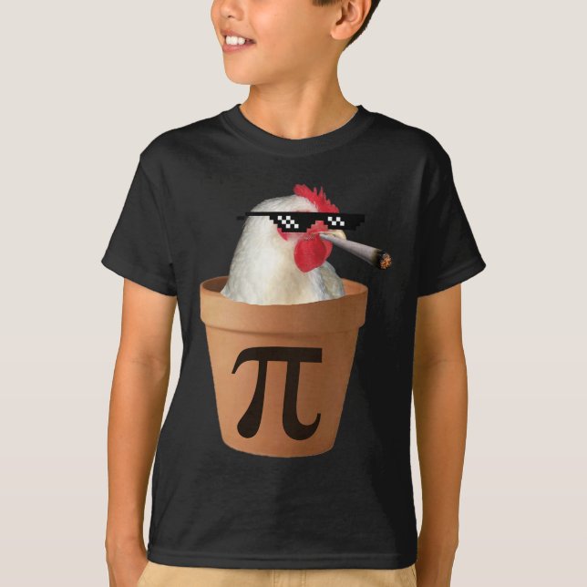 T-shirt Pot de poulet tarte amusant Math Pi Jour (Devant)