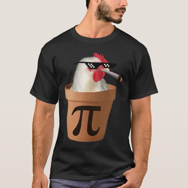 T-shirt Pot de poulet tarte amusant Math Pi Jour (Devant)