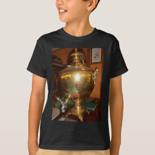 T-shirt Pot de thé doré vintage Mur Art & Imprimer