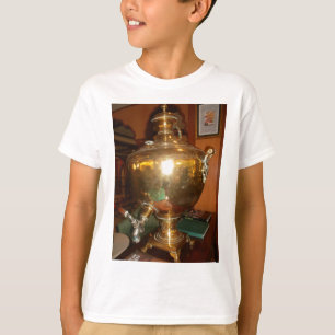 T-shirt Pot de thé doré vintage Mur Art & Imprimer