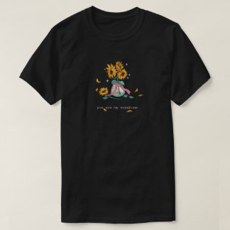 T-shirt Pot de tournesols vintage "Tu es mon soleil"