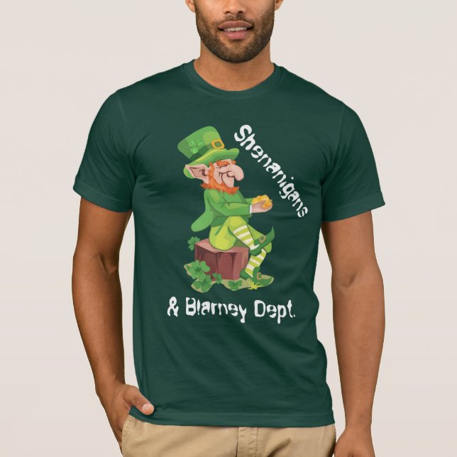 T-shirt Pot d'or de lutin irlandais (Devant)