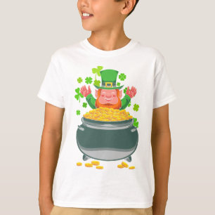 T-shirt Pot d'or de lutin irlandais Irlande St Patrick D