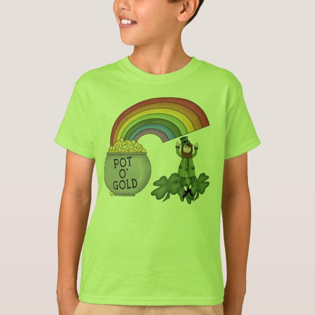 T-shirt Pot d'or irlandais (Devant)