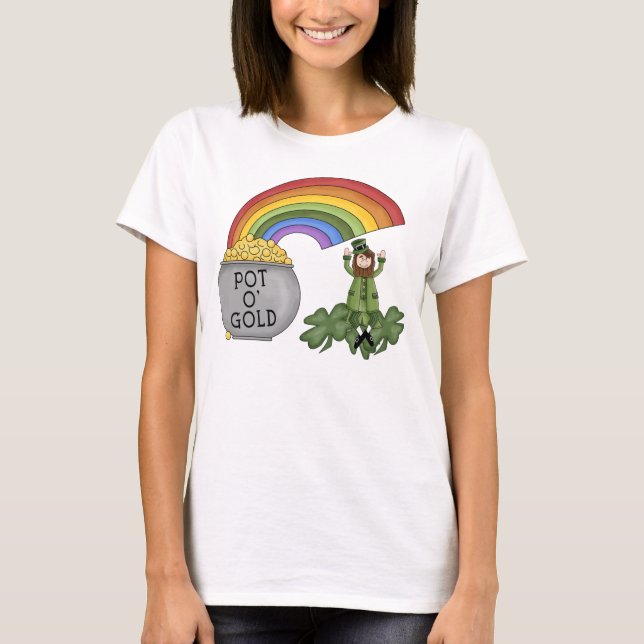 T-shirt Pot d'or irlandais (Devant)