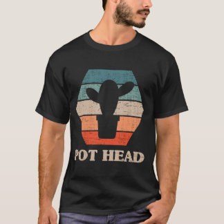 T-shirt Pot Head Cactus Gardener Jardin Plantes Gardener