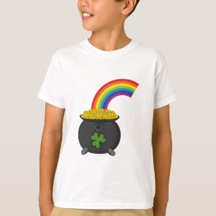 T-shirt Pot of Gold Rainbow Cartoon
