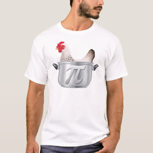 T-shirt Pot pi - maths drôles de poulet