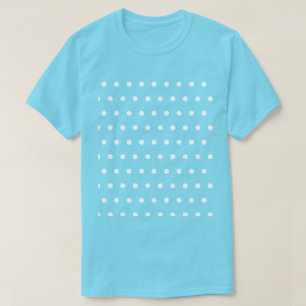 T-Shirt Pot Polka (Aqua & White)