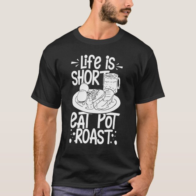 T-shirt Pot Roast Recette Lente Cuisine Viande De Boeuf Se (Devant)