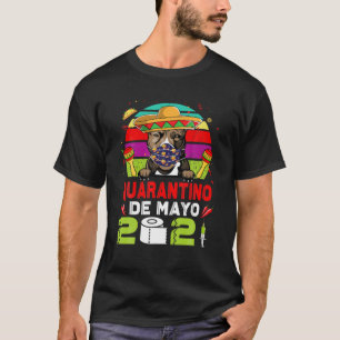 T-shirt Pot Taureau Masque Visage Quarantino Drôle Cinco D